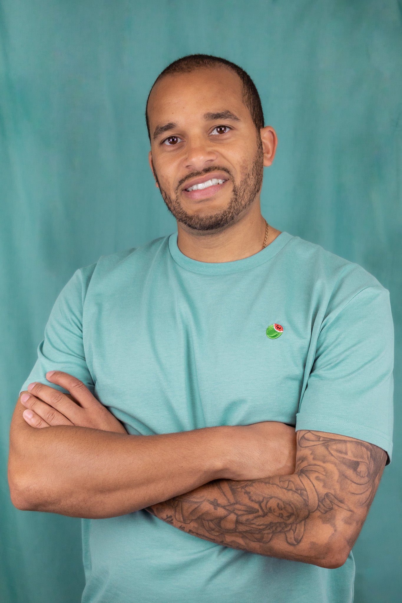 Teal Watermelon Premium Organic T-Shirt