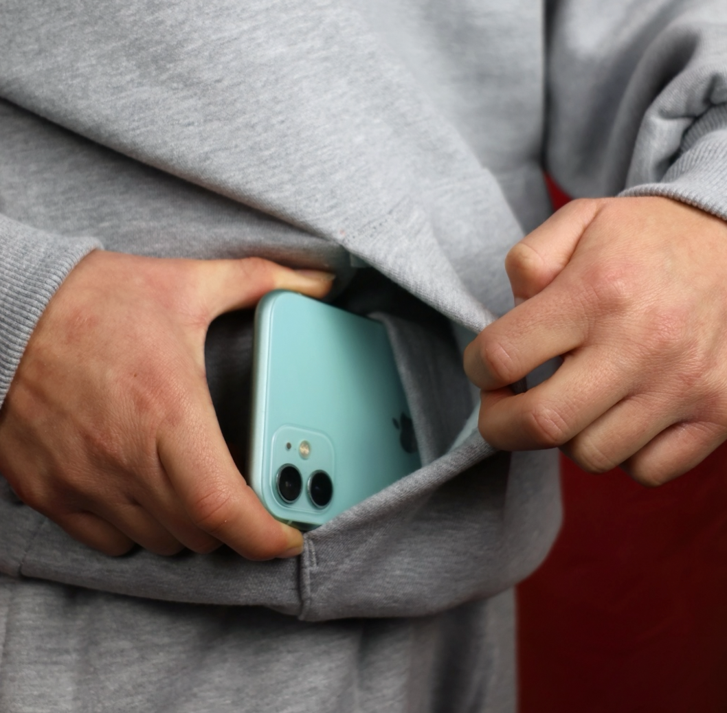 Grey Cherry Heavyweight Hoodie