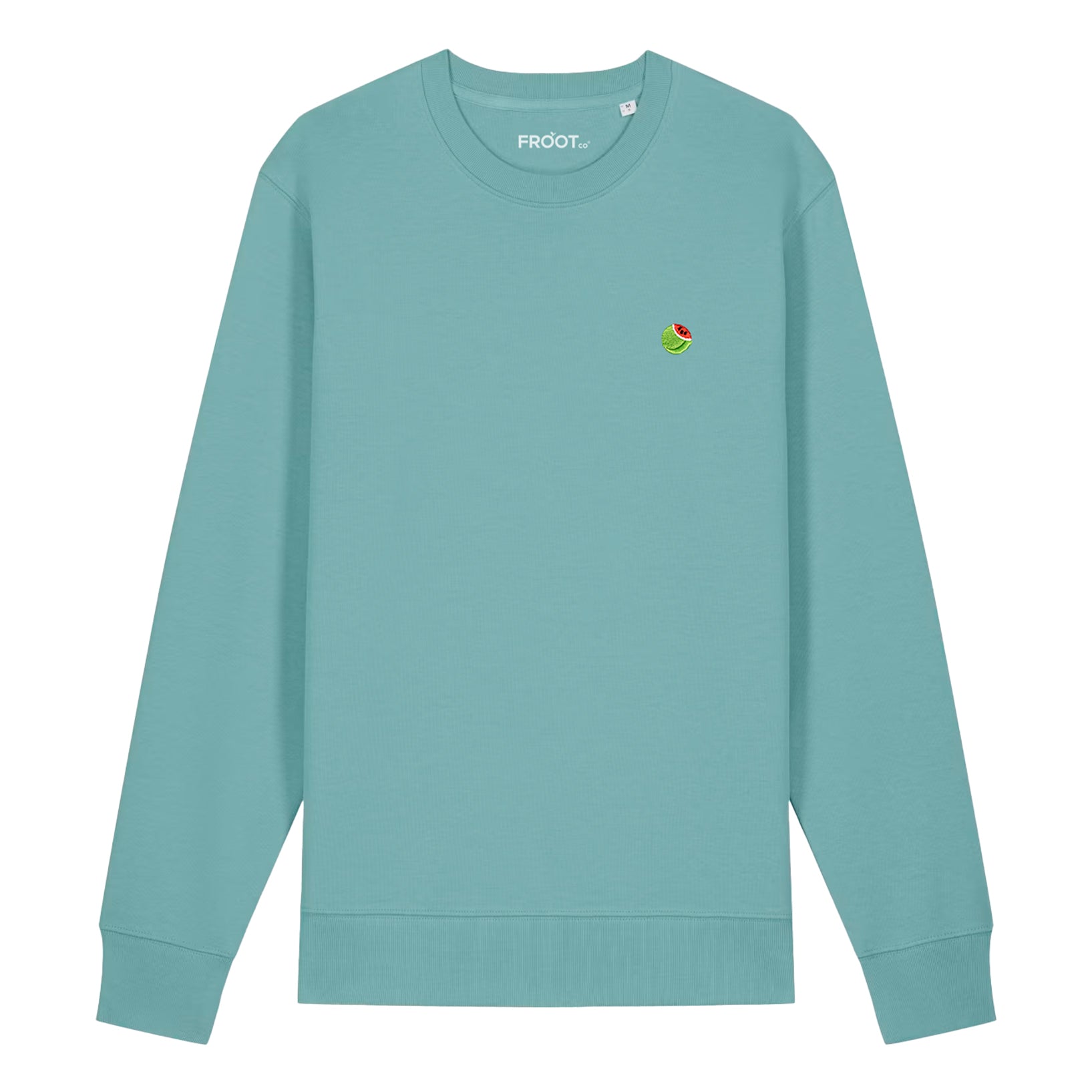 Teal Watermelon Premium Organic Crewneck