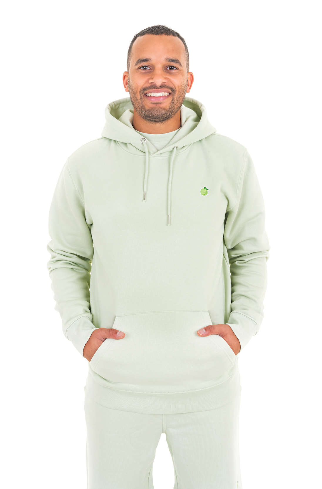 pastel green hoodie