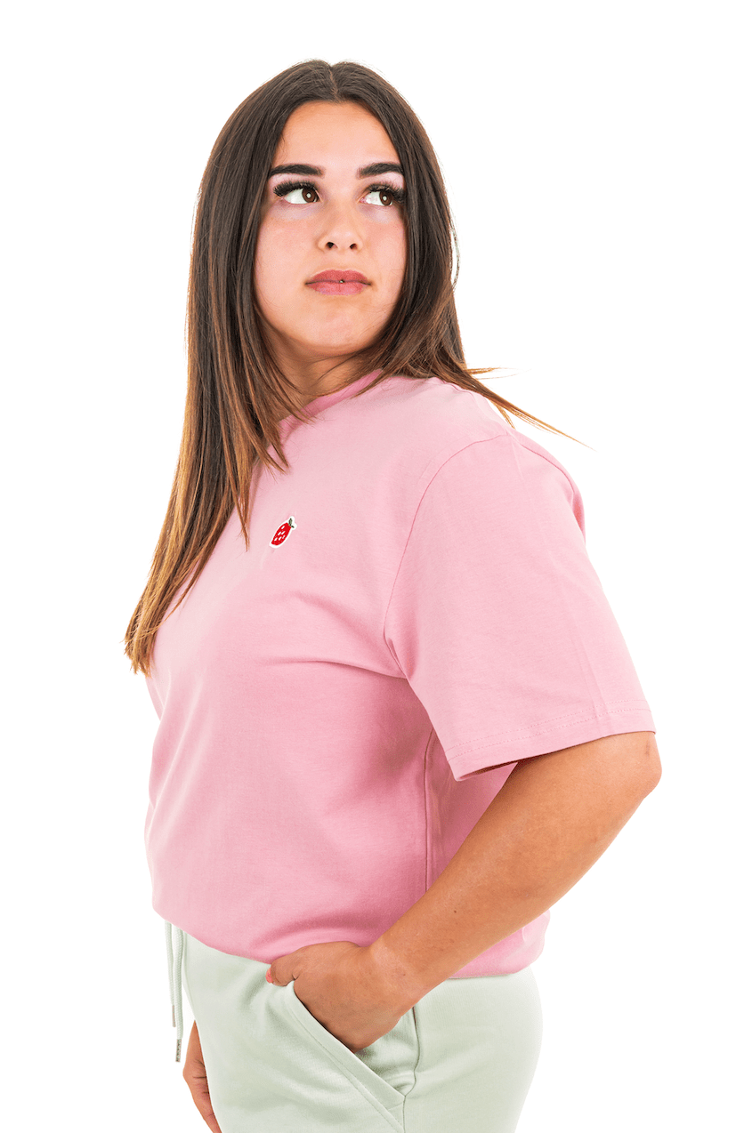 Pink Strawberry Premium Organic T-Shirt T-Shirt FROOTco