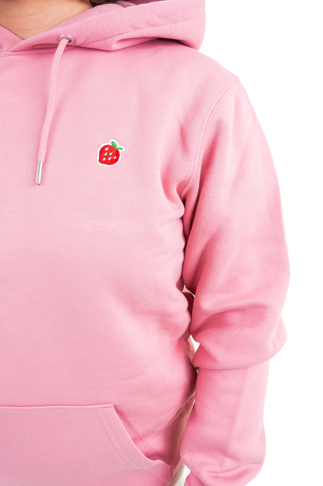 Pink Strawberry Premium Organic Hoodie