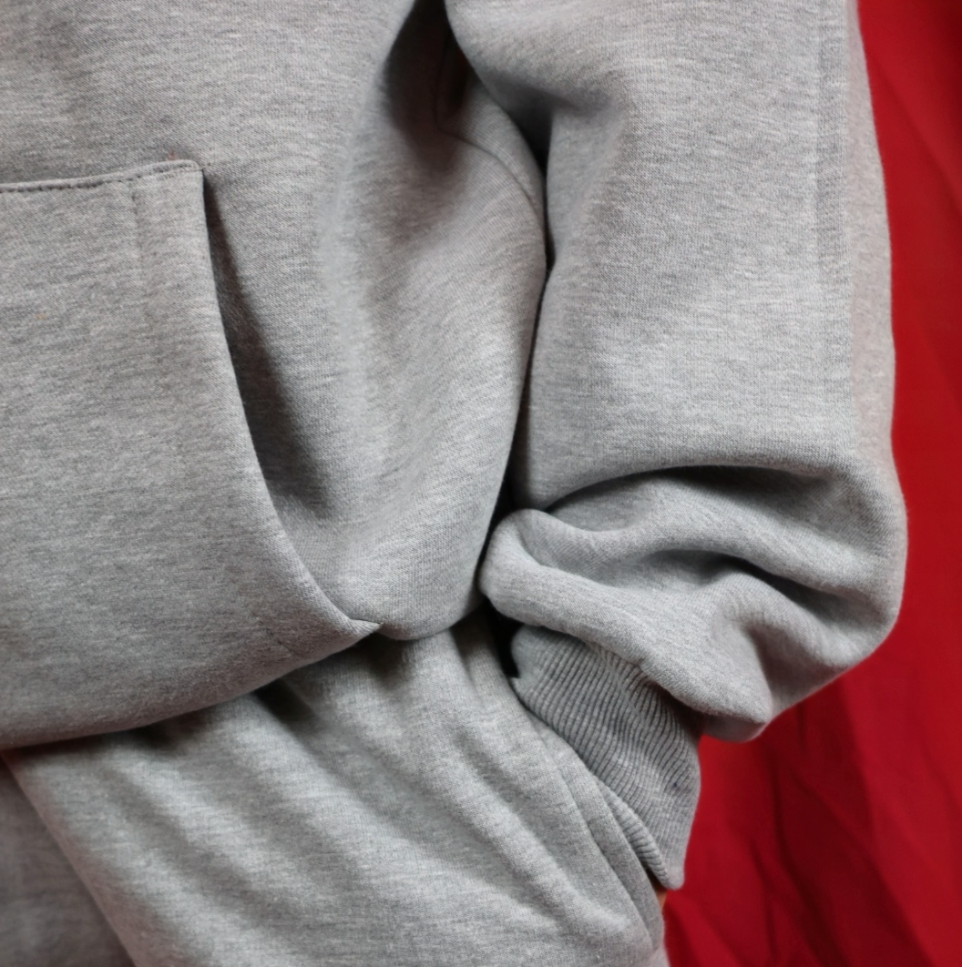 Grey Cherry Heavyweight Hoodie