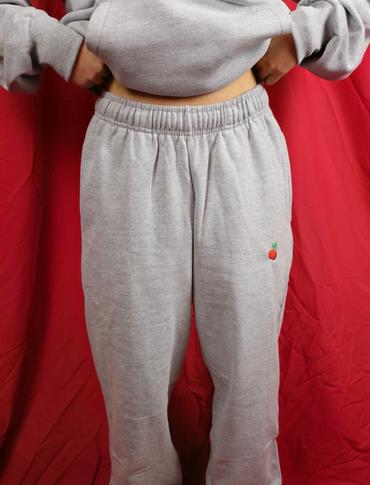 Grey Cherry Joggers