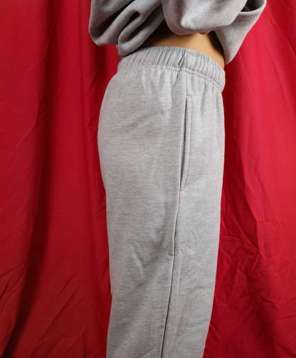 Grey Cherry Joggers