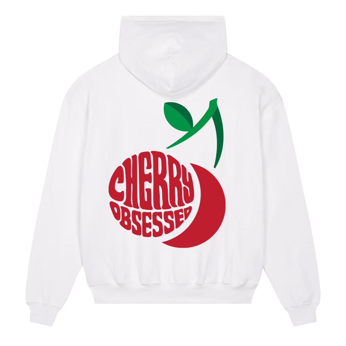 White Cherry Obsessed Heavyweight Hoodie