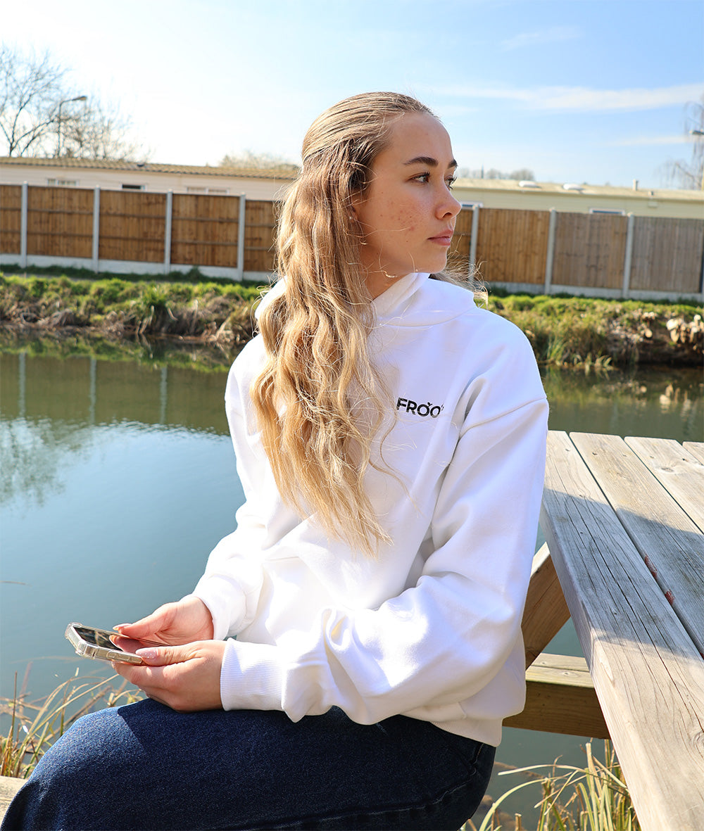 White Cherry Obsessed Heavyweight Hoodie