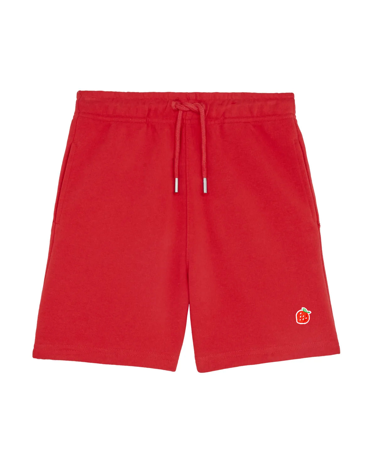 Kids Red Strawberry Premium Organic Shorts