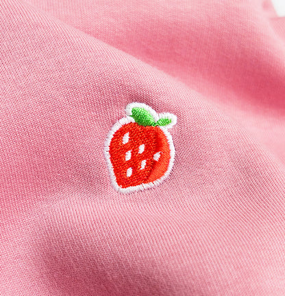 Pink Strawberry Premium Organic Hoodie